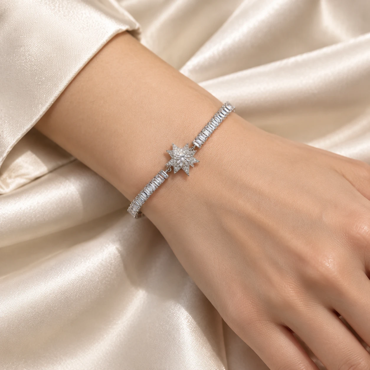 دستبند تنیسی با طرح ستاره